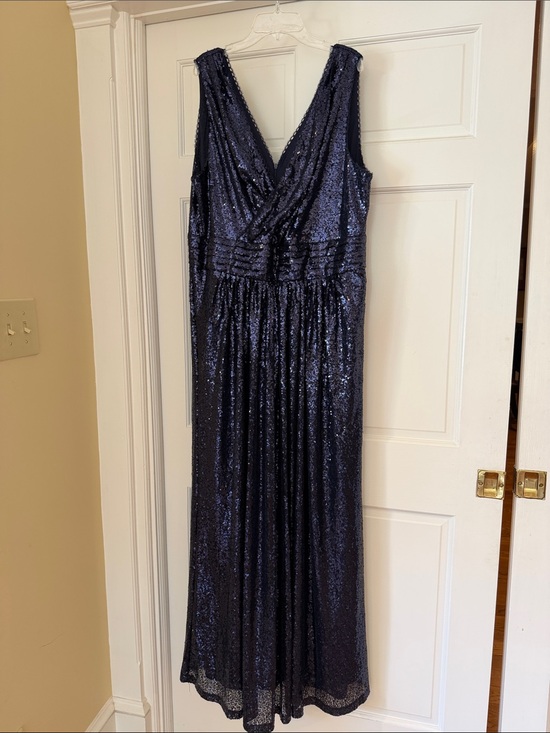 Kate Kasin Dresses & Skirts - Kate Kasin Dark Blue Sequin Gown. Size 18W. New.
